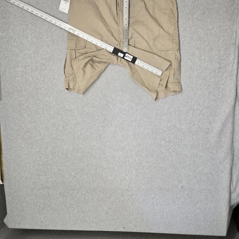 Chaps Men Shorts 36 Hudson Tan Cargo Ripstop 9